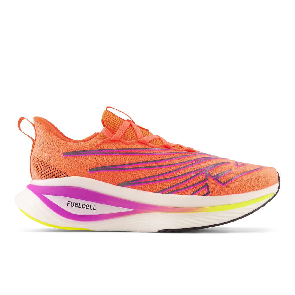Men's New Balance FuelCell SuperComp Elite v3, Cosmic Rose/Neon Dragonfly/Cosmic Pineapple, 10 D Medium