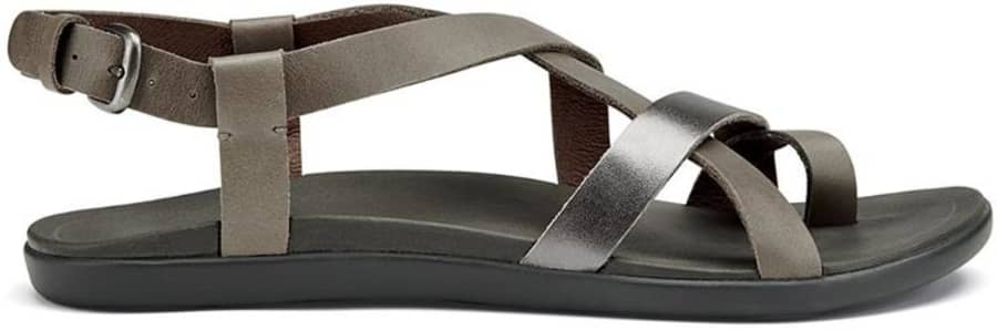 Women's Olukai Upena, Charcoal/Pewter, 7 B Medium