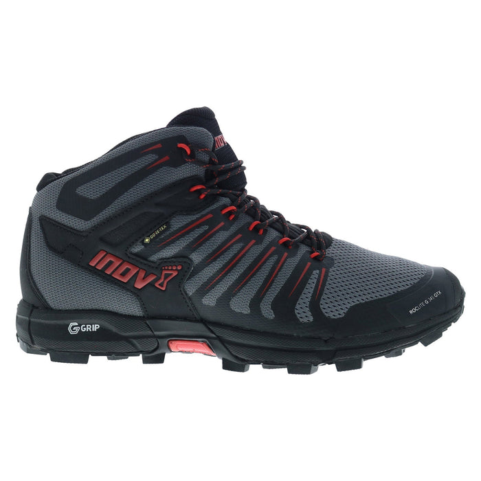 Men's Inov8 Roclite G 354 GTX, Grey/Black/Red, 9 D Medium