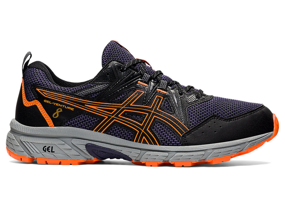 Men's Asics Gel-Venture 8, Black/Shocking Orange, 11 D Medium