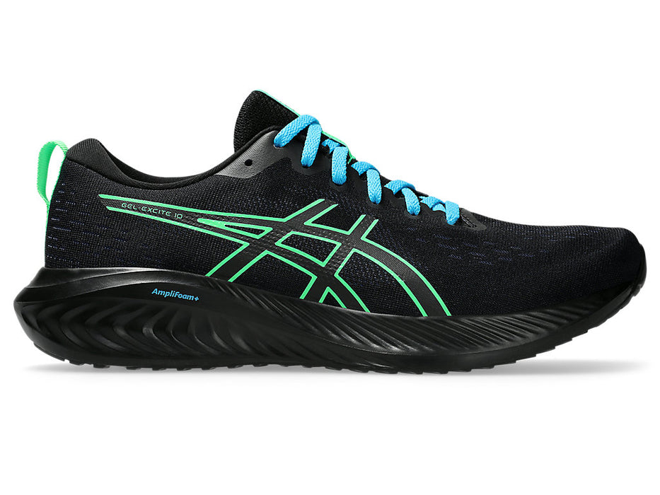 Men's Asics Gel-Excite 10, Black/New Leaf, 11 D Medium