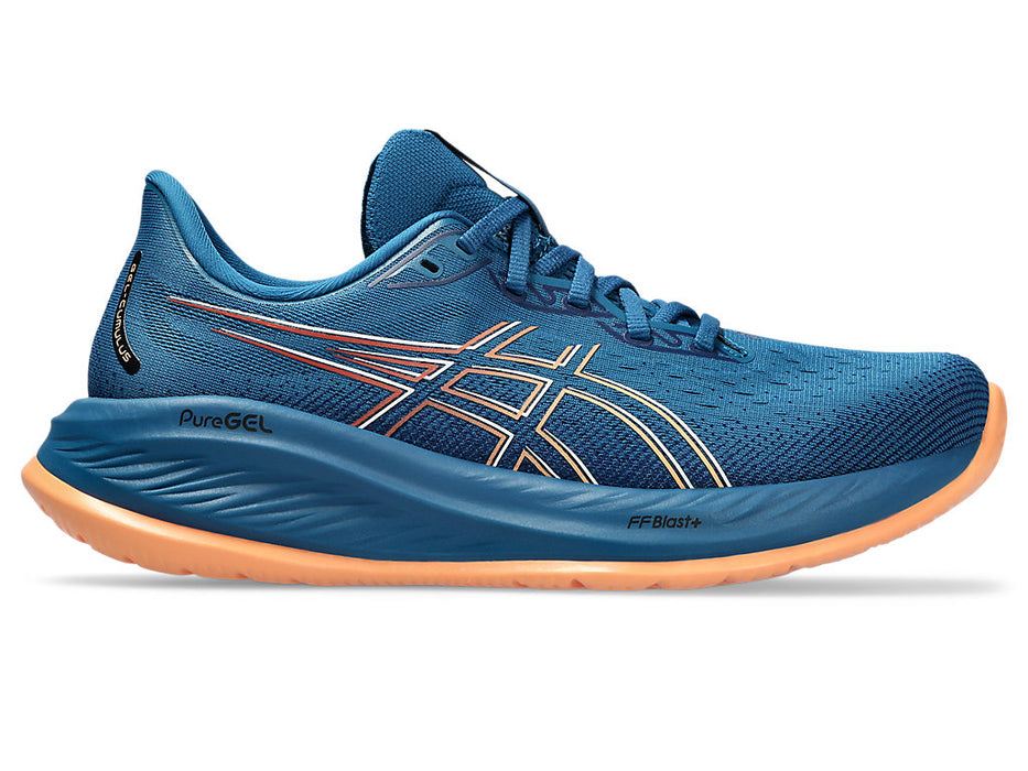 Men's Asics Gel-Cumulus 26, Rich Navy/Faded Orange, 14 D Medium