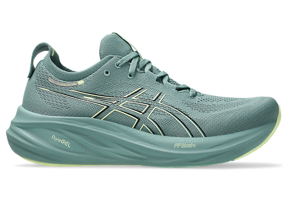 Men's Asics Gel-Nimbus 26, Celadon/Light Celadon, 9.5 D Medium