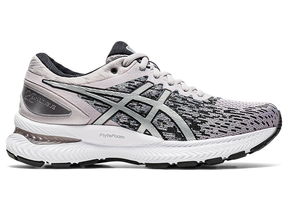 Women's Asics Gel-Nimbus 22, Haze/Pure Silver, 8 B Medium