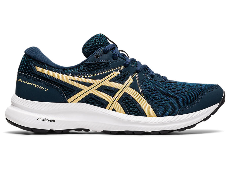 Women's Asics Gel-Contend 7, French Blue/Champagne, 6 B Medium