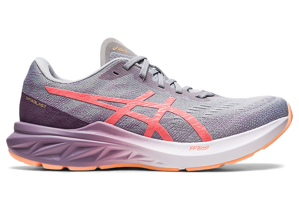 Women's Asics Dynablast 3, Piedmont Grey/Papaya, 11.5 B Medium