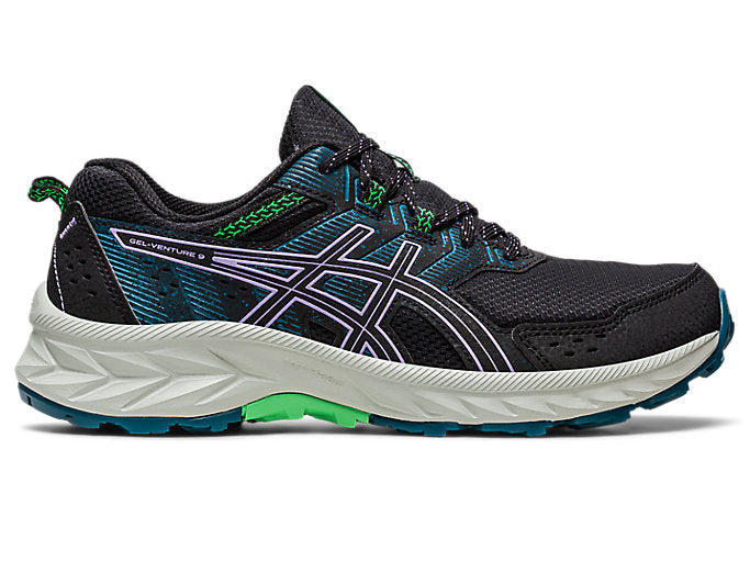 Women's Asics Gel-Venture 9, Black/Digital Violet, 10 B Medium