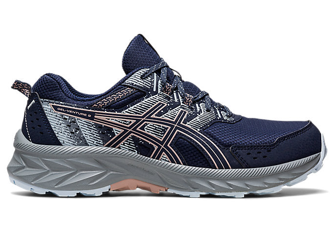 Women's Asics Gel-Venture 9, Midnight/Fawn, 7 B Medium