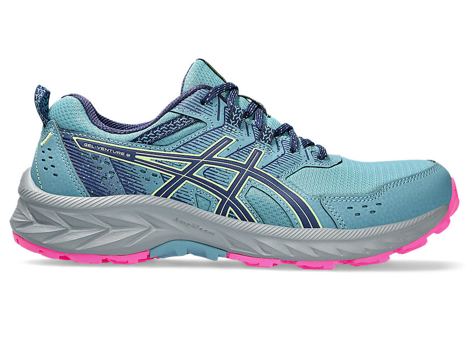 Women's Asics Gel-Venture 9, Gris Blue/Deep Ocean, 7 B Medium