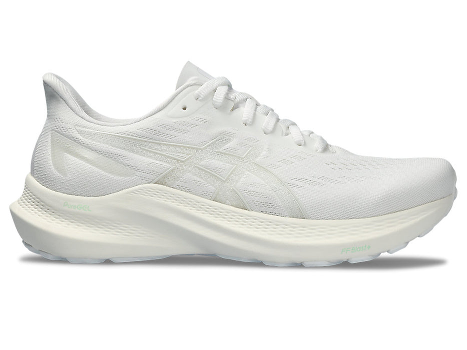 Women's Asics GT-2000 12, White/White, 11 B Medium