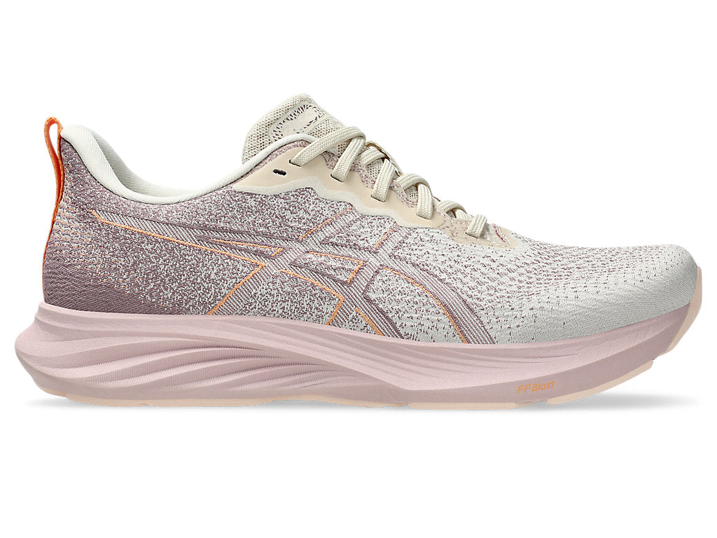 Women's Asics Dynablast 4, Oatmeal/Dusty Mauve, 8.5 B Medium