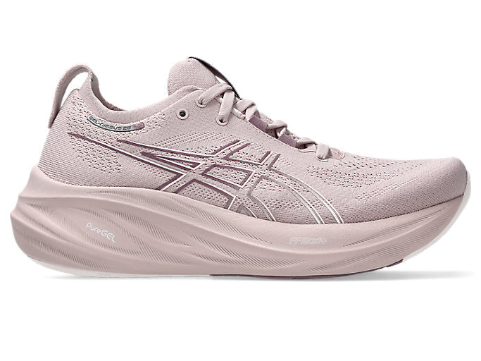 Women's Asics GEL-Nimbus 26, Watershed Rose/White, 9 B Medium