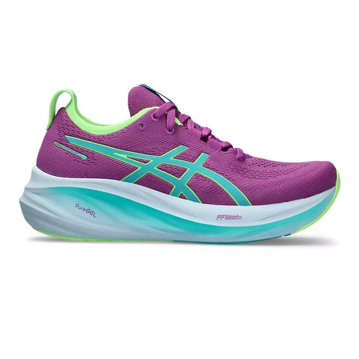 Women's Asics GEL-Nimbus 26 Lite-Show, Lite-Show/Illuminate Green, 8 B Medium