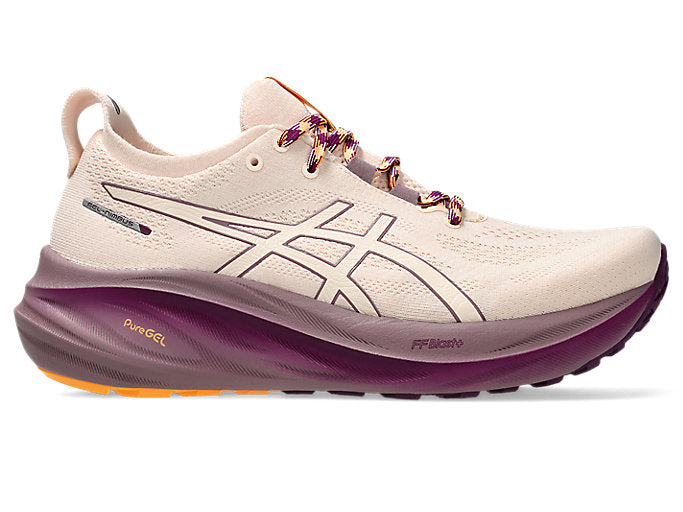 Women's Asics Gel-Nimbus 26 TR, Nature Bathing/Pearl Pink, 7.5 B Medium