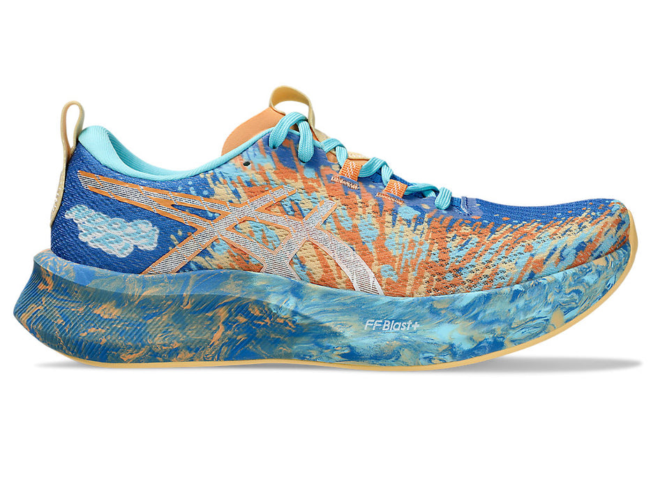 Women's Asics Noosa Tri 16, Nature Blue/Faded Orange, 8.5 B Medium