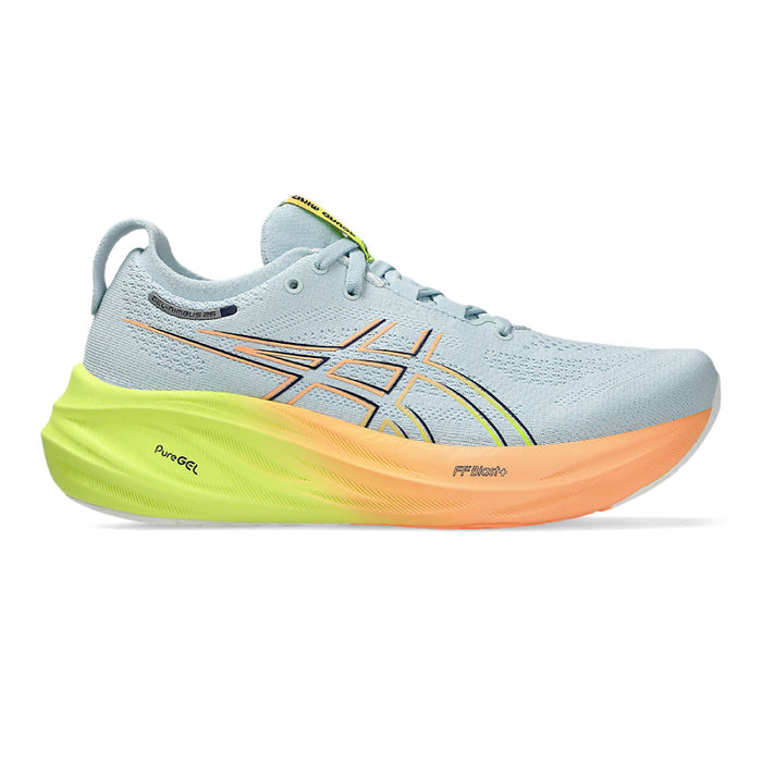 Women's Asics Gel-Nimbus 26 Paris, Cool Grey/Safety Yellow, 11 B Medium