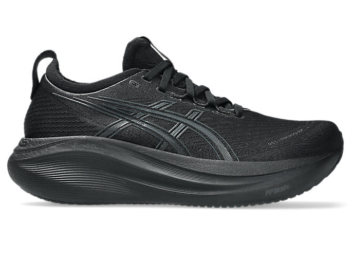Women's Asics Gel-Nimbus 27, Black/Graphite Grey, 7.5 D Wide