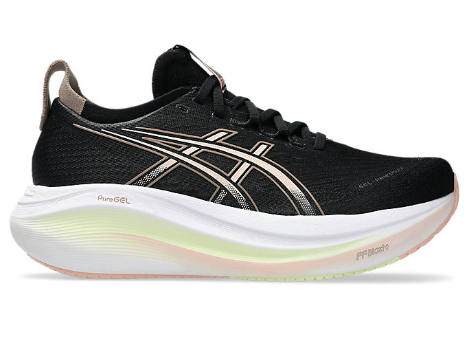 Women's Asics Gel-Nimbus 27, Black/Breeze, 9.5 B Medium