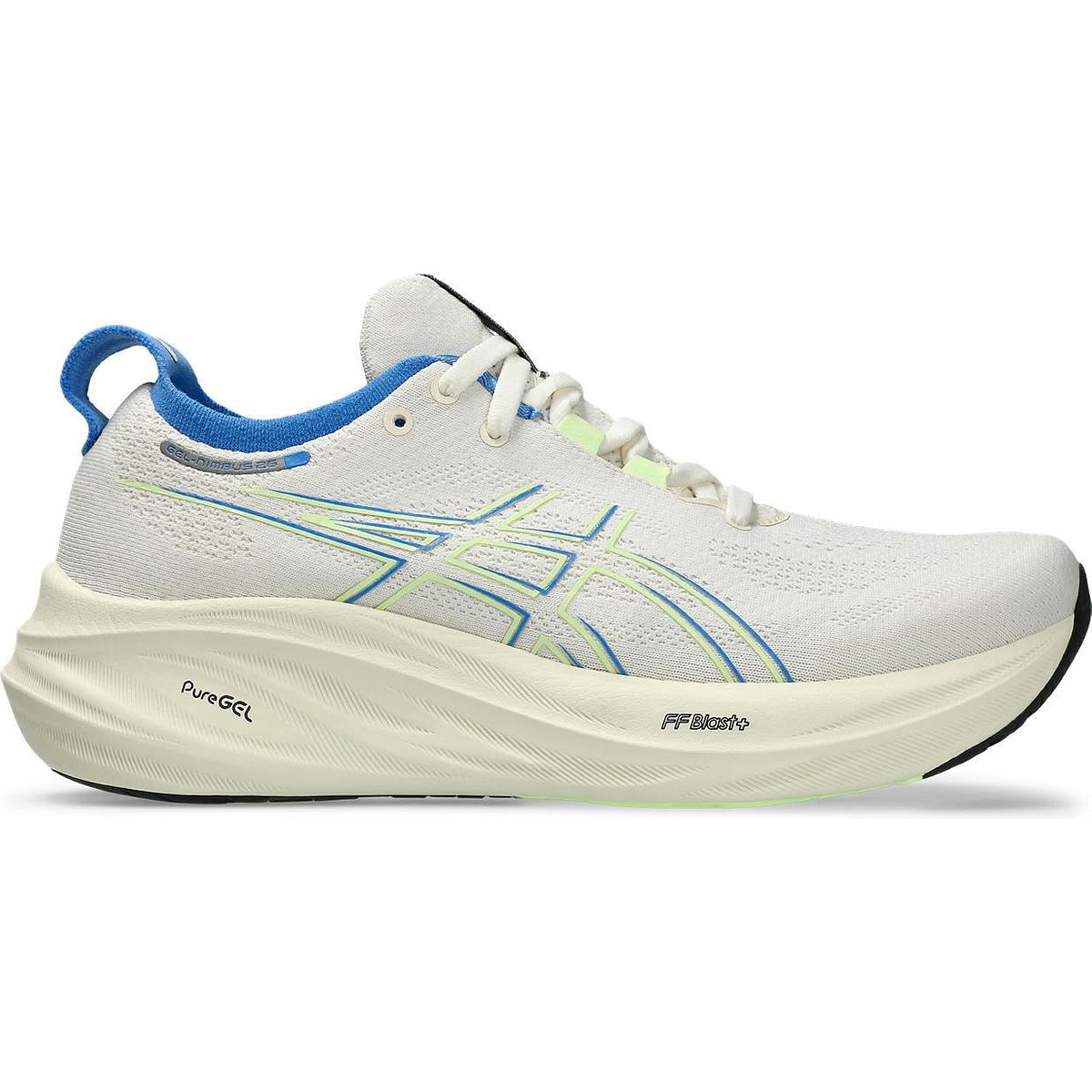 Women's Asics GEL-Nimbus 26, Cream/Blue Coast, 11 B Medium