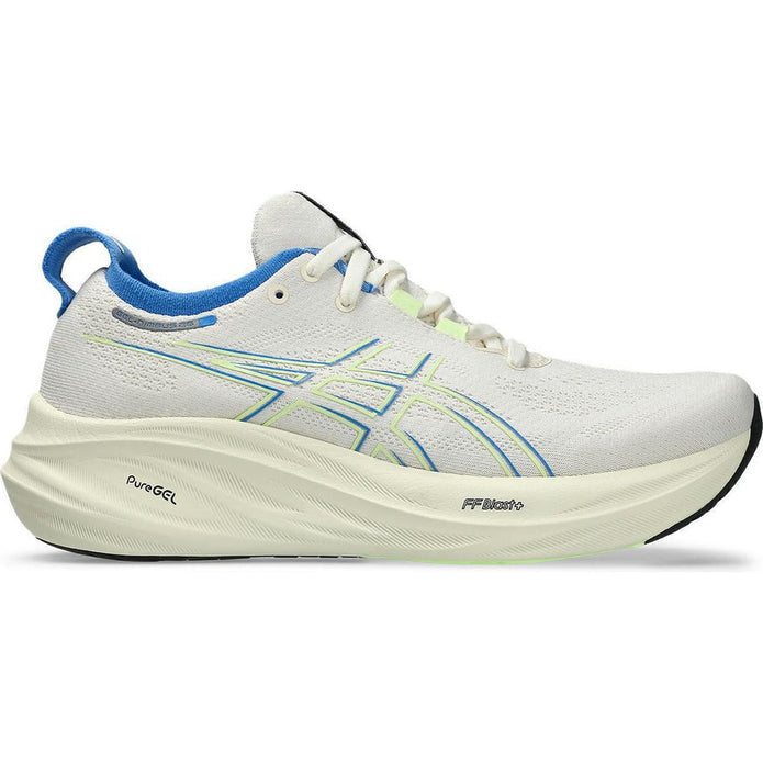 Women's Asics GEL-Nimbus 26, Cream/Blue Coast, 10.5 B Medium