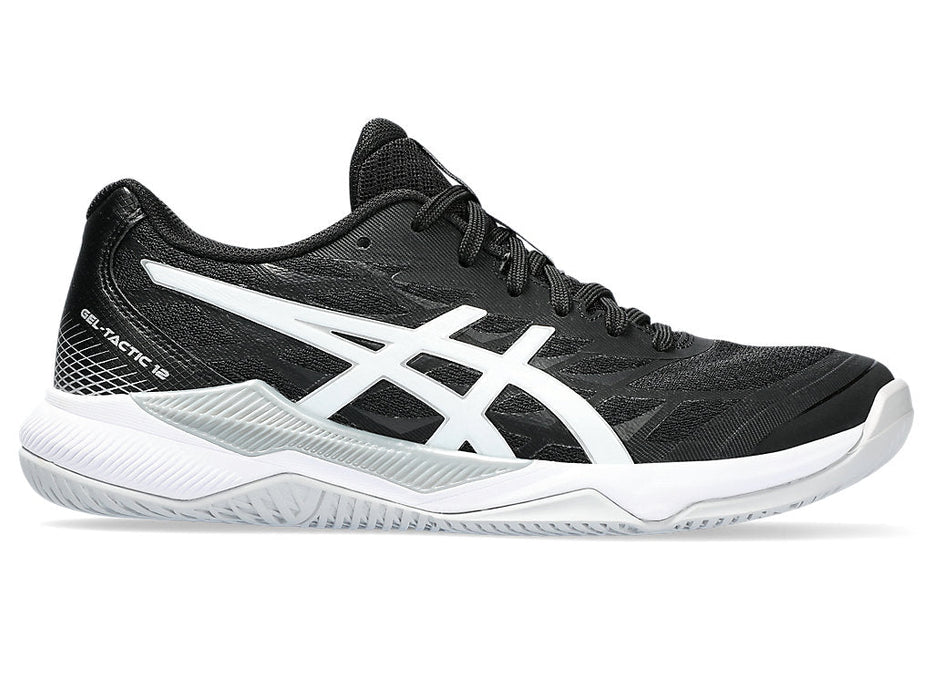 Women's Asics Gel-Tactic, Black/White, 11 B Medium