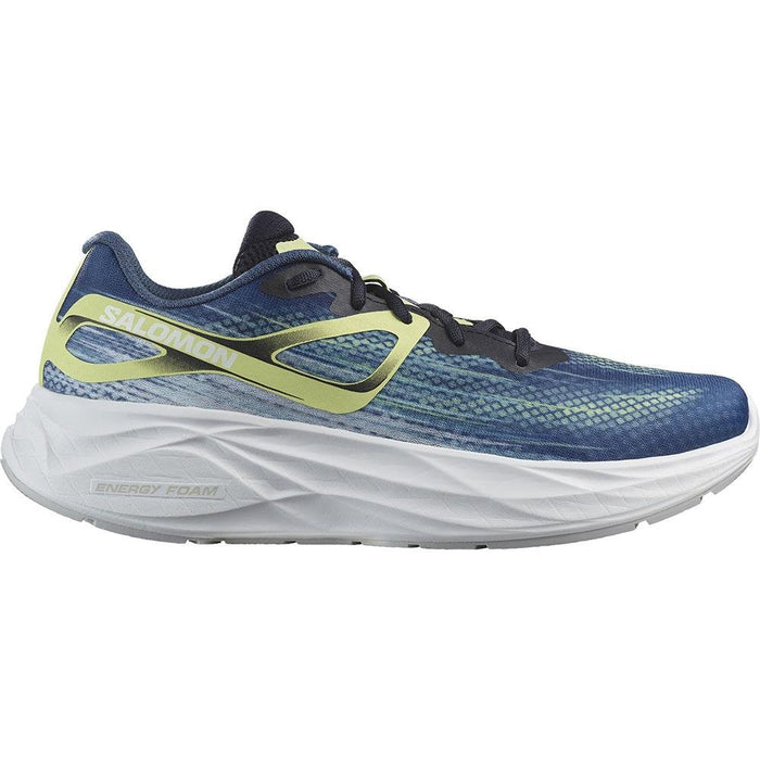 Men's Salomon Aero Glide, Blue Ashes/Dark Sapphire/Sunny Lime, 10.5 D Medium