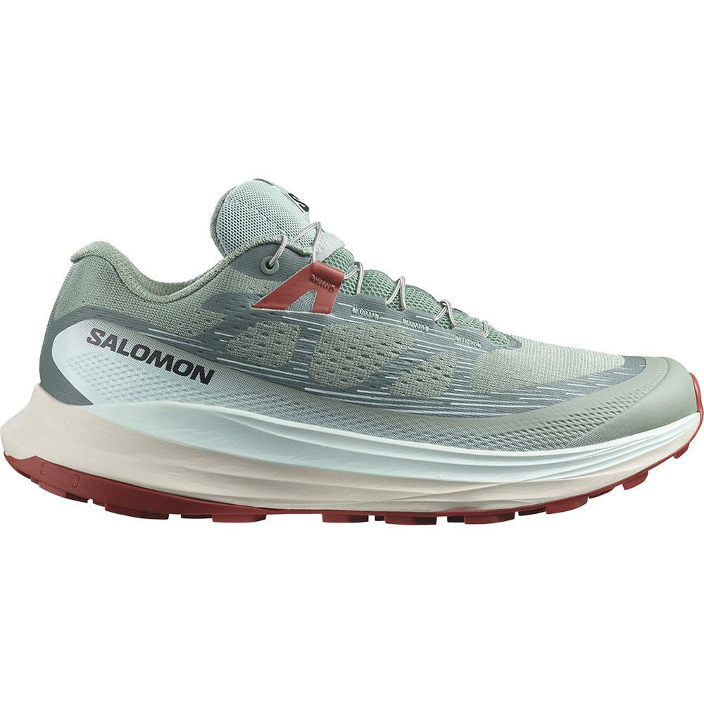 Men's Salomon Ultra Glide 2, Lily Pad/Bleached Aqua/Hot Sauce, 10.5 D Medium