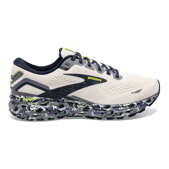 Men's Brooks Ghost 15, WhisperWhite/Eclipse/Nightlife, 15 D Medium