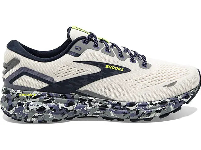Men's Brooks Ghost 15, WhisperWhite/Eclipse/Nightlife, 10 D Medium