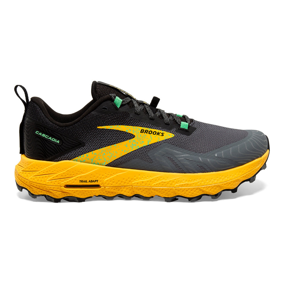 Men's Brooks Cascadia 17, Lemon Chrome/Sedona Sage, 7 D Medium — RELAY