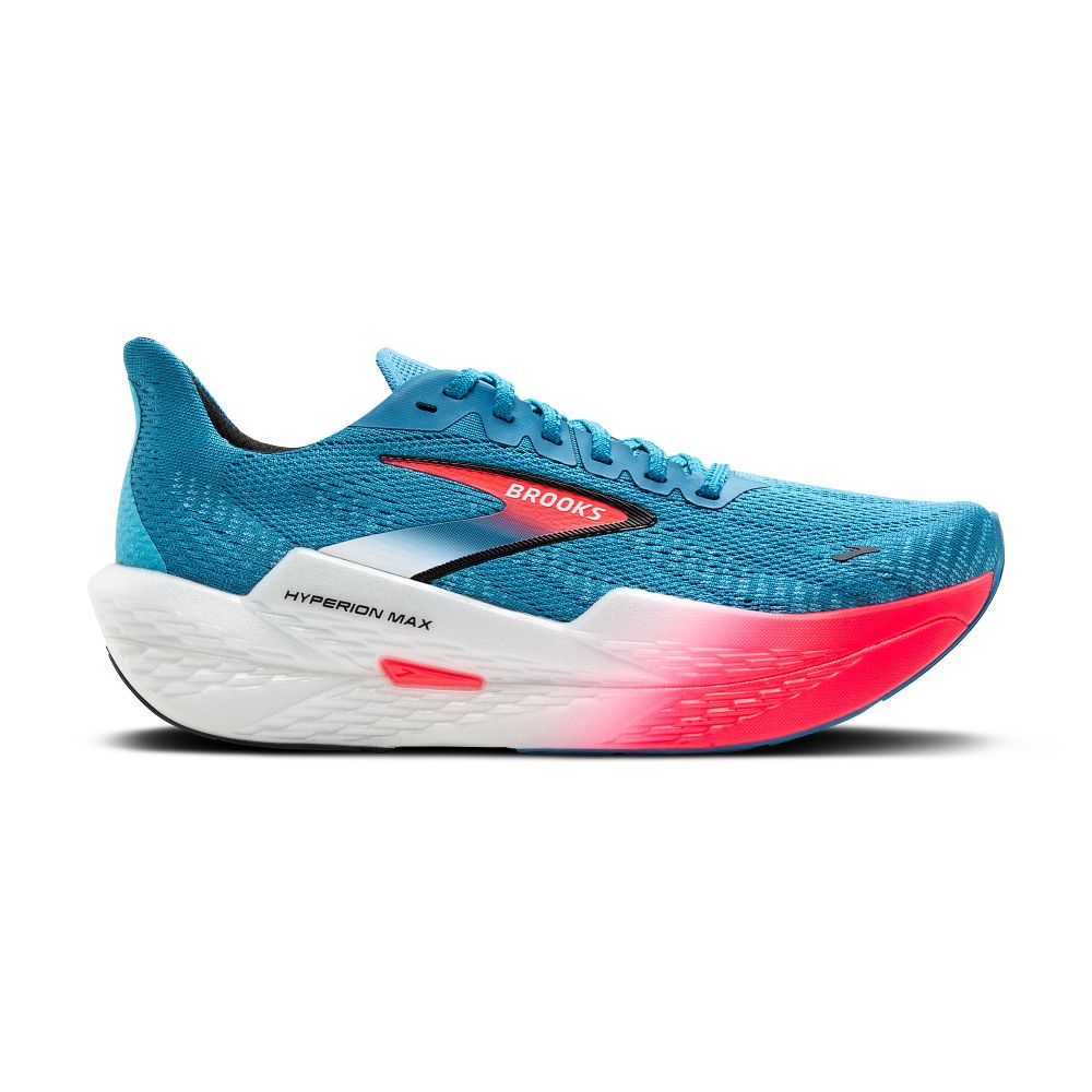 Men's Brooks Hyperion Max 2, Crystal Seas/Diva Pink/Black, 11 D Medium