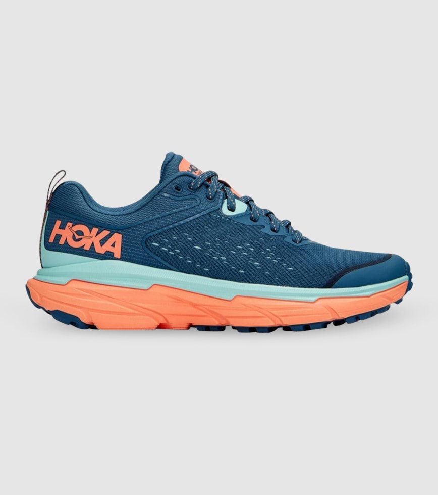 Women's Hoka Challenger ATR 6, Real Teal/Cantaloupe, 9.5 B Medium
