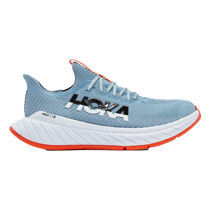 Men's Hoka One One Carbon X 3, Mountain Spring/Puffin's Bill, 9 D Medium