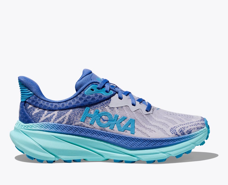 Women's Hoka Challenger ATR 7, Ether/Cosmos, 7.5 B Medium