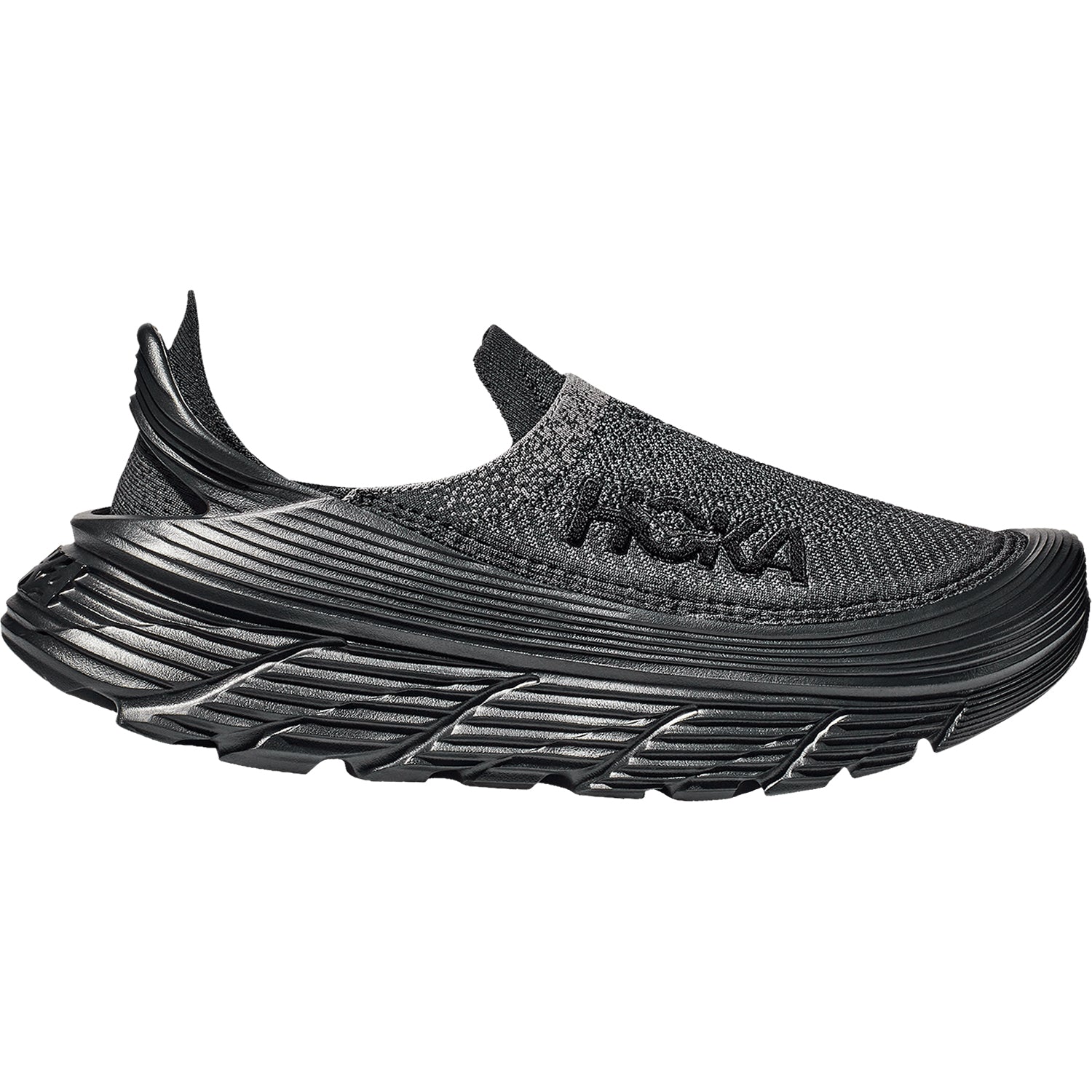 Men's Hoka Restore TC, Black/Black, 13 D Medium