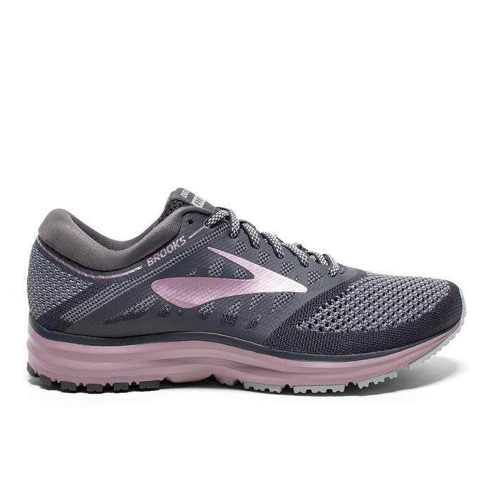 Women's Brooks Revel 7, Sweet Lavender/Ebony/Alloy, 10.5 B Medium