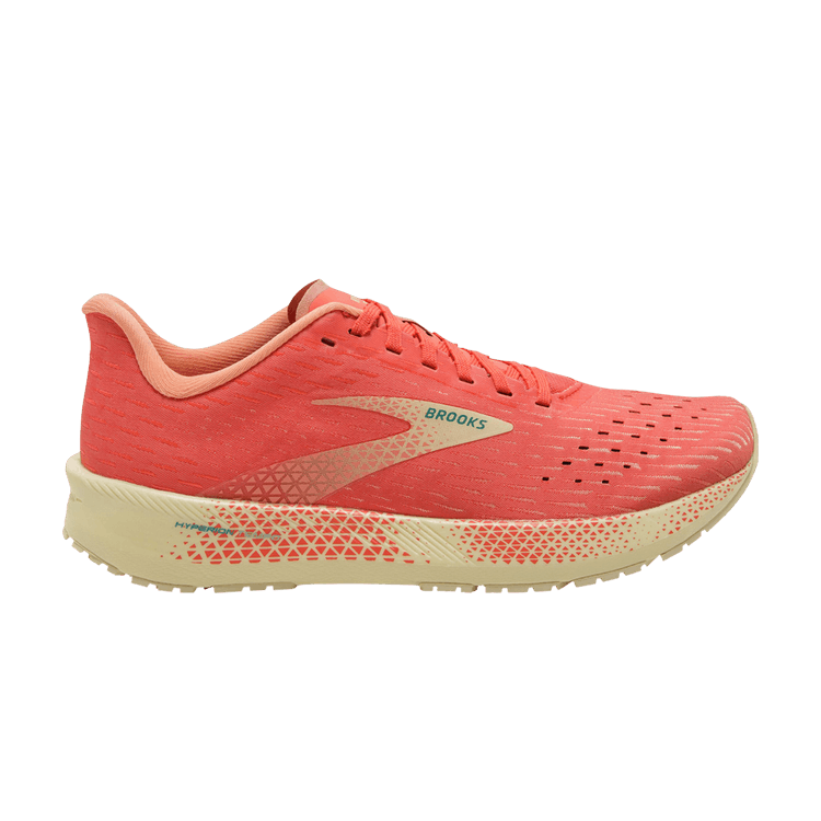 Women's Brooks Hyperion Tempo, Hot Coral/Flan/Fusion Coral, 9.5 B Medium