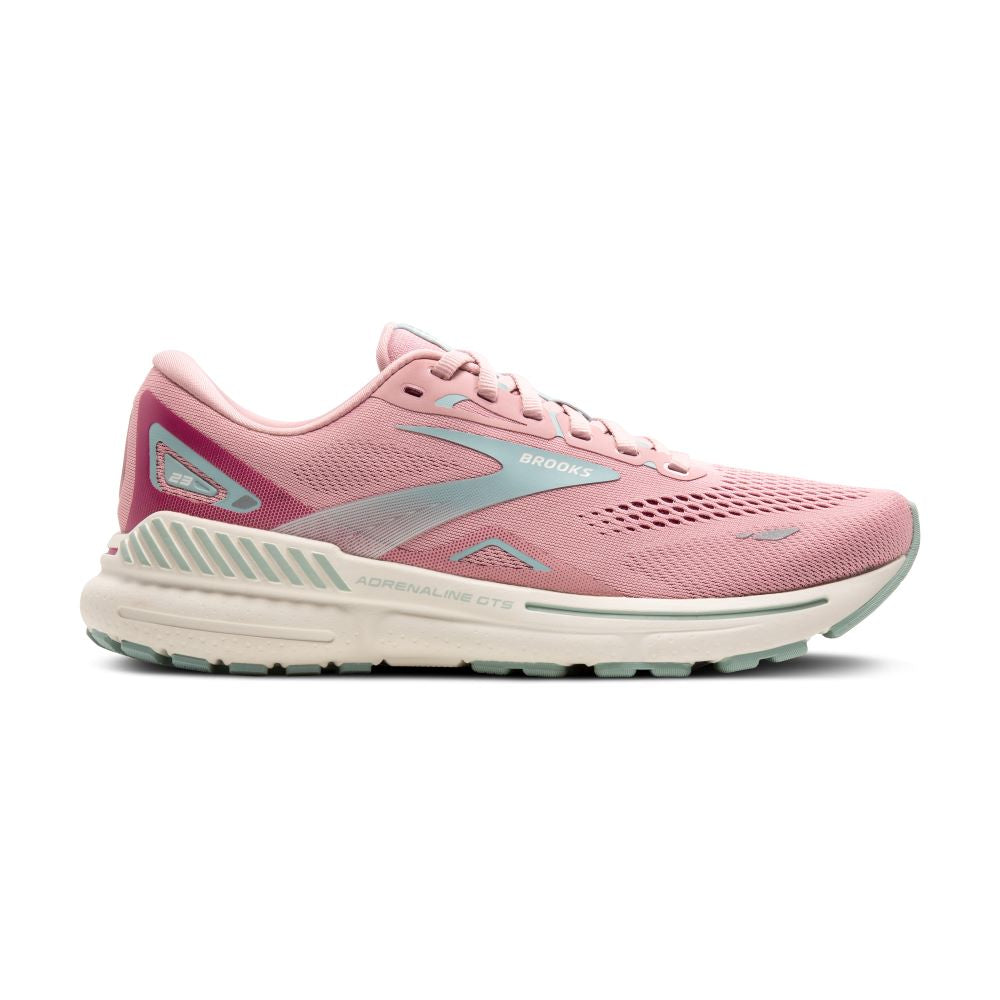 Women's Brooks Adrenaline GTS 23, Zephyr/Blue/Coconut, 7.5 B Medium