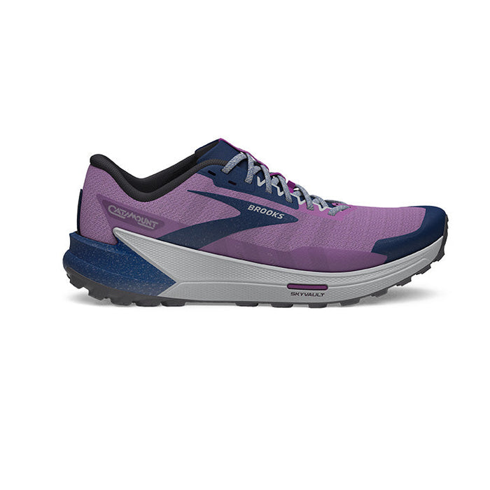 Women's Brooks Catamount 2, Violet/Navy/Oyster, 11 B Medium