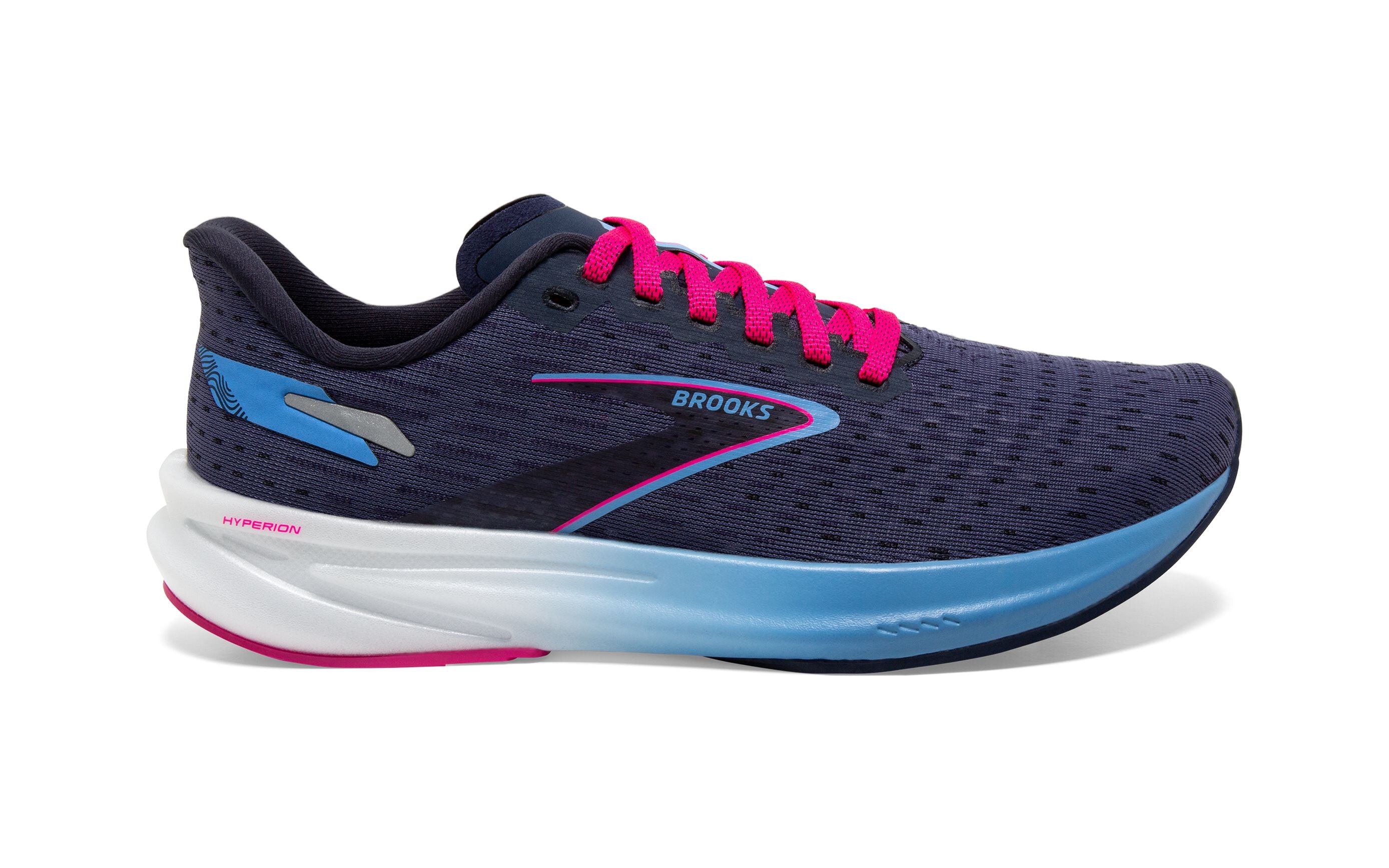 Women's Brooks Hyperion, Peacoat/Open Air/Lilac Rose, 11.5 B Medium