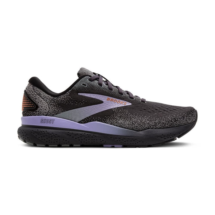 Women's Brooks Ghost 16, Ebony/Lavender/Copper, 12 B Medium