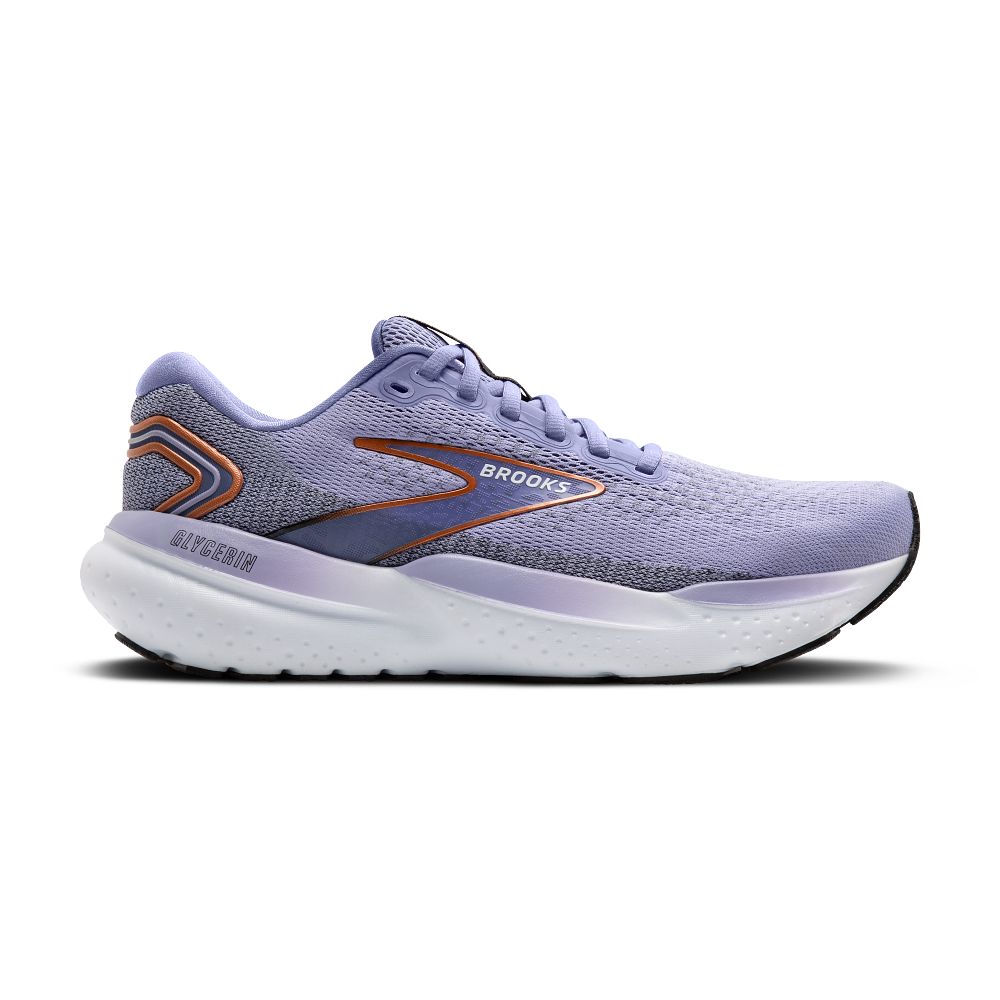 Women's Brooks Glycerin 21, Lavender/Black/Copper, 11.5 B Medium