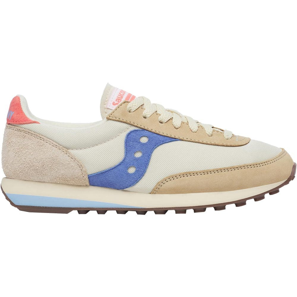 Women's Saucony Trainer 80, Cream/Blue, 8 B Medium