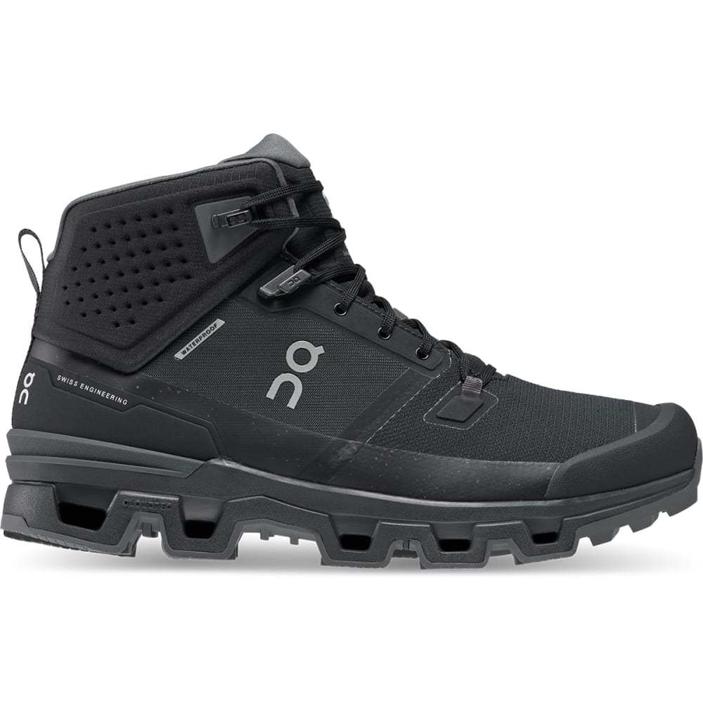 Men's On Cloudrock 2 Waterproof, Black/Eclipse, 12 D Medium