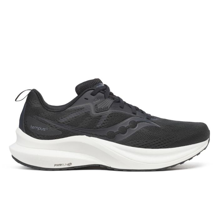 Men's Saucony Tempus 2, Black/White, 9 D Medium