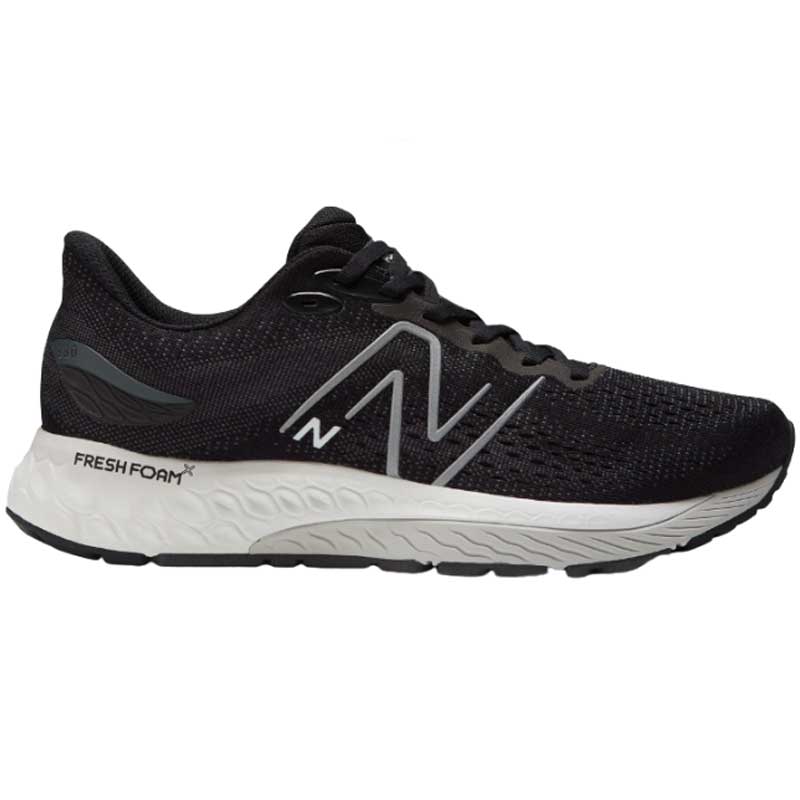 Men's New Balance Fresh Foam X 880v12, Black/Lead/Light Aluminum , 10.5 4E Extra Wide