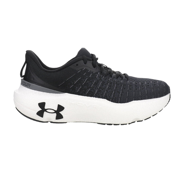 Women's Under Armour Infinite Elite, Black/Grey, 7.5 B Medium