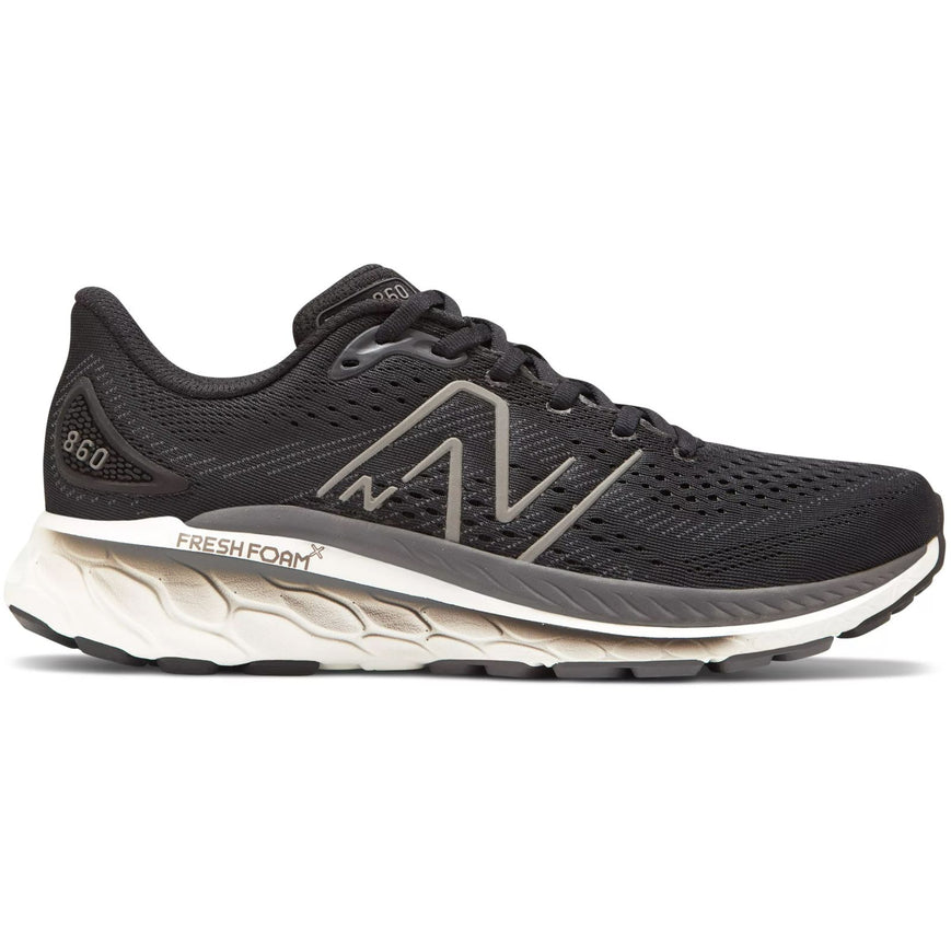 Men's New Balance Fresh Foam X 860v13, Black/White, 10.5 D Medium