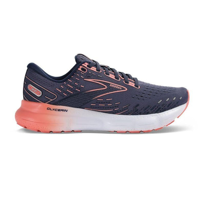 Women's Brooks Glycerin 20, Nightshadow/Blue/Pink, 10.5 B Medium