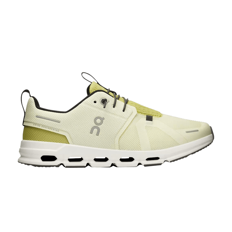 Side view on white background of Youth On  shoe in Seedling/Zest, Medium (Regular) width